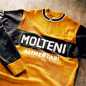 Preview: Jersey - Eddy Merckx 1974 Molteni - Long Sleeve - Magliamo (100% Merinowolle)