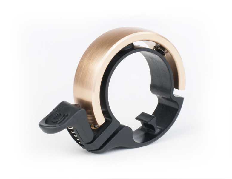 Knog Oi Classic Large Fahrradklingel, 23.8 - 31.8mm, brass