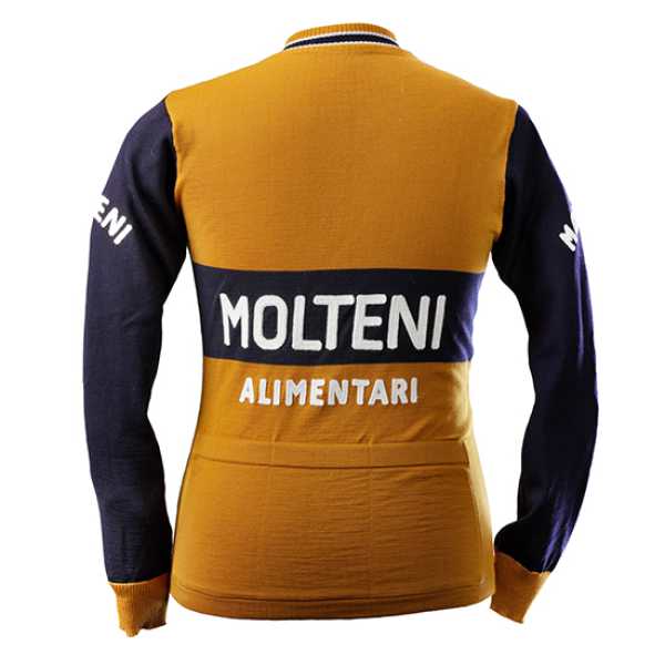 Jersey - Eddy Merckx 1974 Molteni - Long Sleeve - Magliamo (100% Merinowolle)