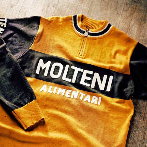 Jersey - Eddy Merckx 1974 Molteni - Long Sleeve - Magliamo (100% Merinowolle)