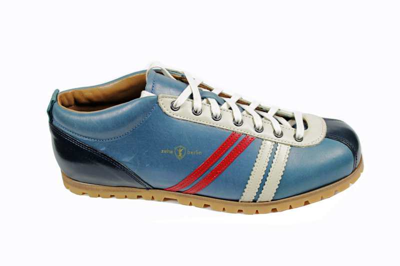 Schuhe - ZEHA Berlin -  Carl Hässner - Liga -cyan creme weiß rot blau