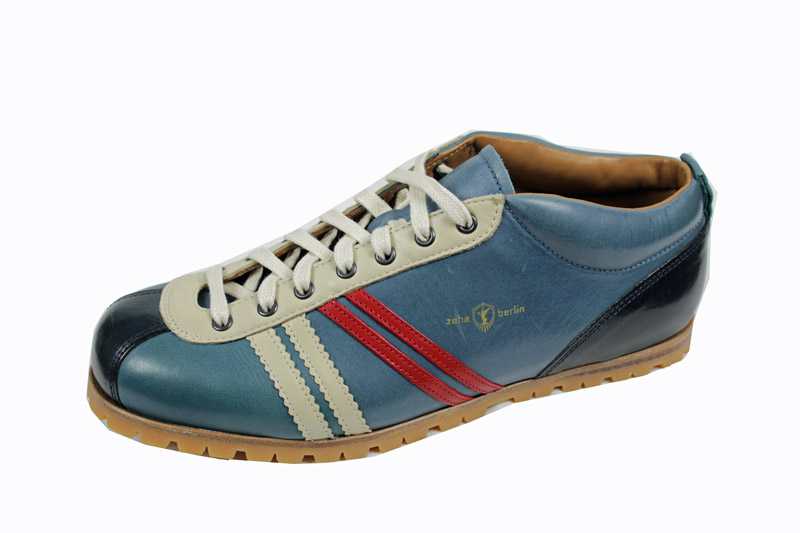 Schuhe - ZEHA Berlin -  Carl Hässner - Liga -cyan creme weiß rot blau