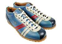 Schuhe - ZEHA Berlin -  Carl Hässner - Liga -cyan creme weiß rot blau